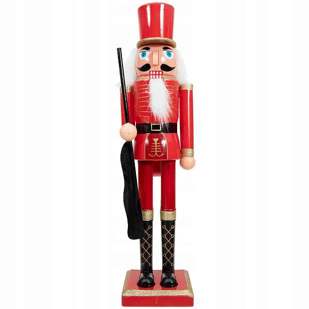 Louskáček Figurka S Brokovnicí Vánoční Dekorace XXL 60 cm Ž