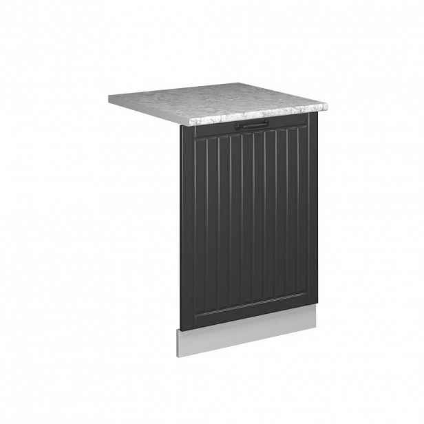 Vicco ČELNÍ PANEL MYČKY Fame-Line Antracitový venkovský dům 60 cm s pracovní deskou