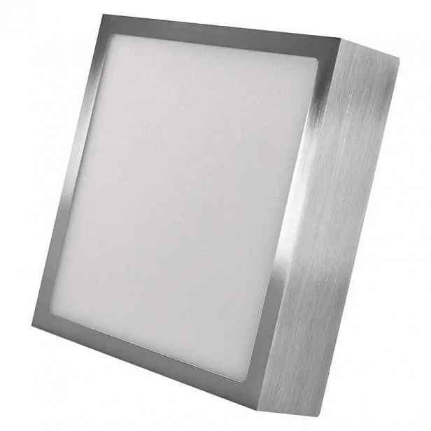Led přisazené svítidlo Nexxo, čtvercové, stříbrné, 12,5W, se změnou Cct