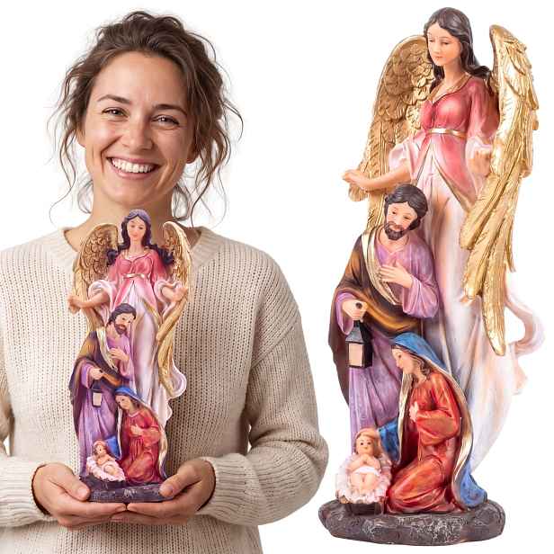 Vánoční betlém Svatá rodina Vánoční Dekorace velká Figurka