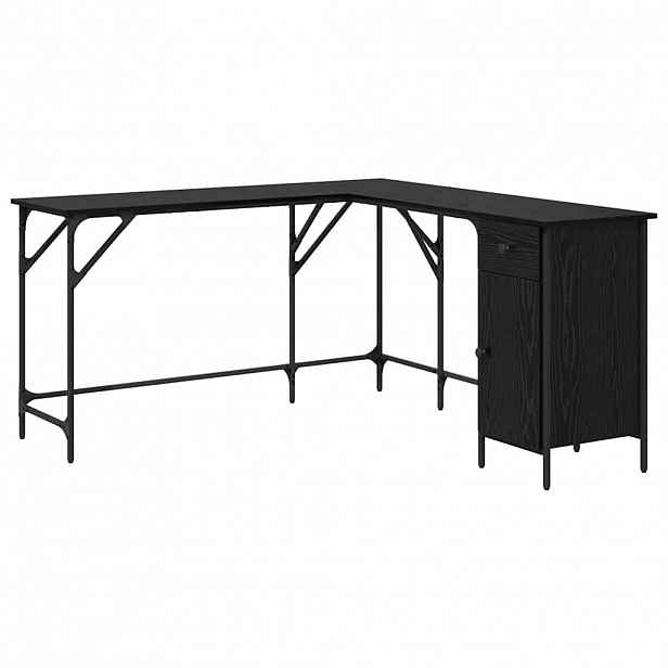 vidaXL Stůl Černý dub Kompozitní dřevo 141 x 141 x 75 cm