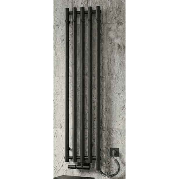 HANGER elektrický 140x32, černý mat, s topnou tyčí ONE
