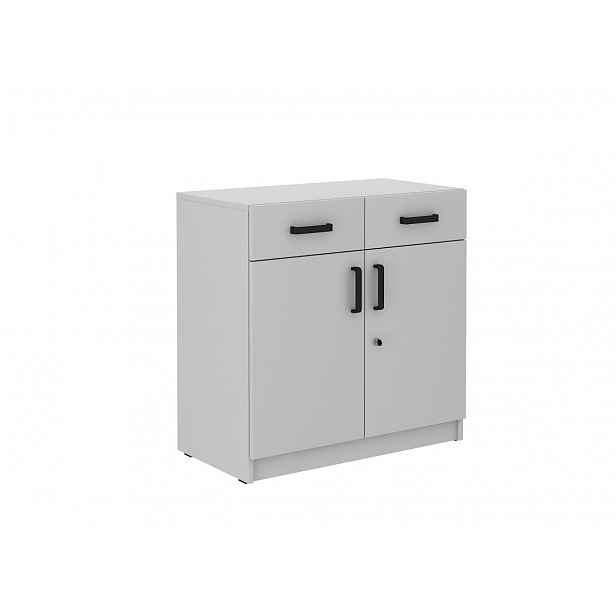 Komoda AGEPSTA 2D2S, světle šedá