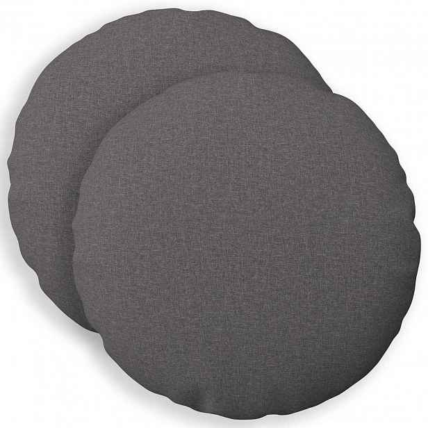 vidaXL Povlak na polštář 2 ks HEERLEN Světle šedá Ø 40 cm Textil
