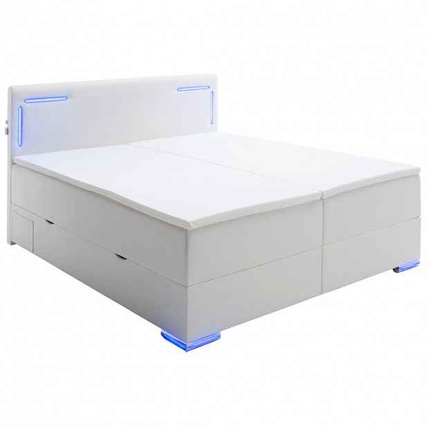 Xora POSTEL BOXSPRING, 180/200 cm, bílá