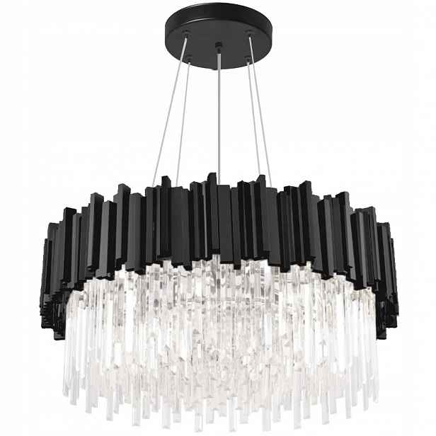 Závěsná Křišťálová Lampa, Černý Lustr Glamour