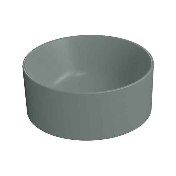 GSI KUBE X keramické umývátko na desku, průměr 32cm, agave mat
