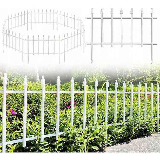 Kovový Oplocení 2.8 M – Ozdobné Panely Na Záhony A Květiny F2