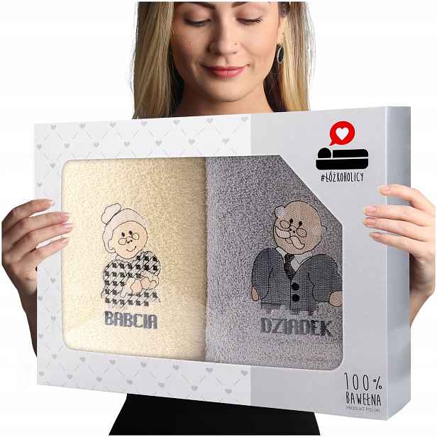 Sada froté osušek 2ks 70x140 Luba Den babičky a dědečka