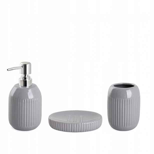 Šedý elegantní koupelnový set Luxusní Jemný