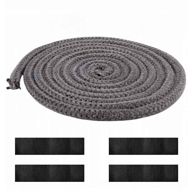 Šňůra Do Krbového Kamna Kotle Těsnící Žáruvzdorná 10MM 2x4M 8M