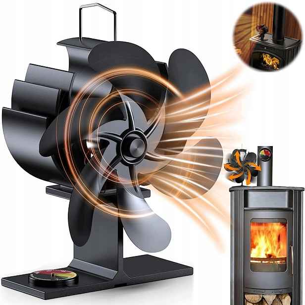 Krbový Ventilátor 6-LOPATKOVÝ Termoelektrický Rozvaděč Tepla