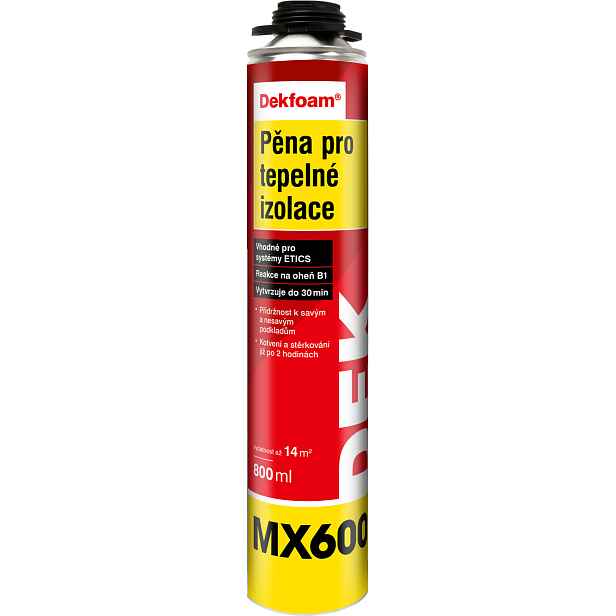 Pěna pro tepelné izolace DEKFOAM MX600 800 ml