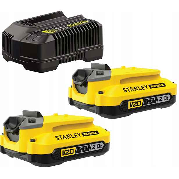 Startovací sada Stanley FatMax V20 SFMCB12D2-QW 2 x 18V 2.0Ah nabíječka