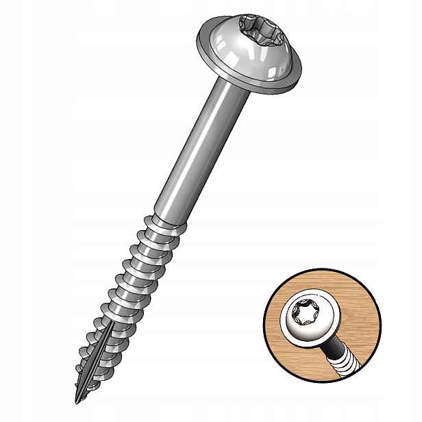 Šrouby Pro Taštičkové Spoje 38 mm, 1000 ks