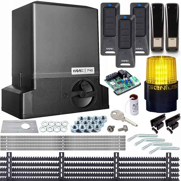 Sada Delta2 Faac 740 3x Ovladač 868 Lampa 5x Lišta