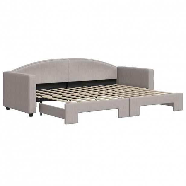 vidaXL Válenda s přistýlkou taupe 80 x 200 cm textil