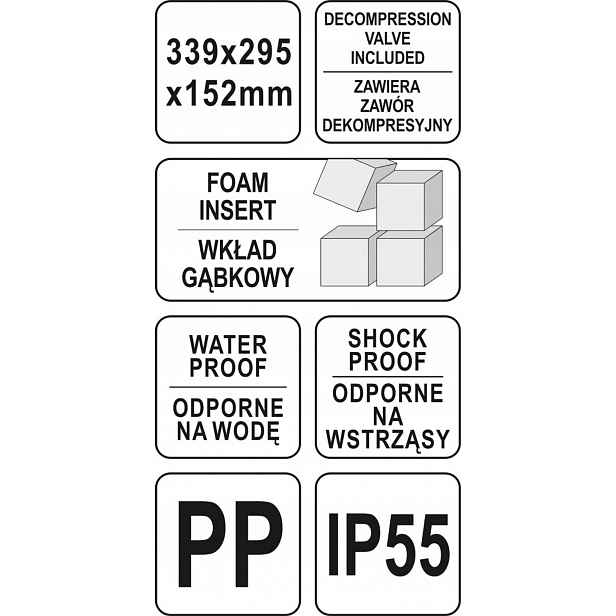 Nástrojový Kufr Hermet 339X95X52 MM