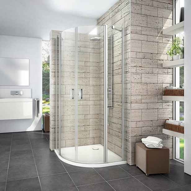 Sprchové dveře čtvrtkruh 90x90x195 cm Roth Limaya Line chrom lesklý 1135008267
