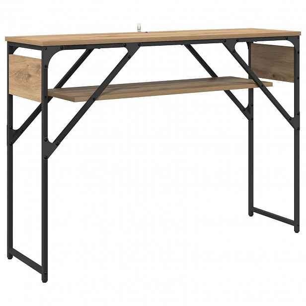 vidaXL Konsole Artisanový dub Kompozitní dřevo 105x30x75cm