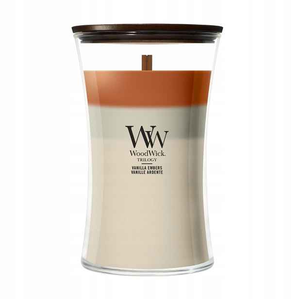WoodWick Vanilla Embers Velká vonná svíčka