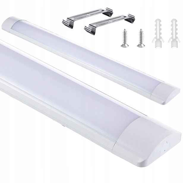 10 X Led Lampa 120 CM Na Omítku Do Garáže 6500K 36W Výkonná Stropní Svítidlo Lampa