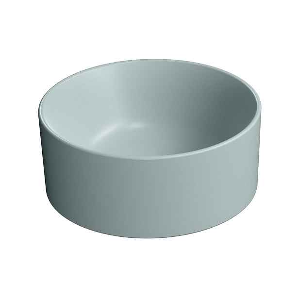 GSI KUBE X keramické umývátko na desku, průměr 32cm, ghiaccio mat