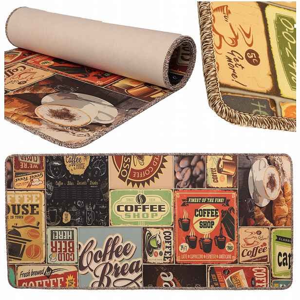 Koberec Běhoun Do Kuchyně Měkký Koberec Do Kuchyně Vinylový Pvc 160 X 90 CM