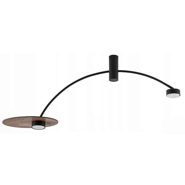 Stropní Svítidlo Disk Černá Hnědá 2xXG53 Závěsná lampa do pokoje do domu