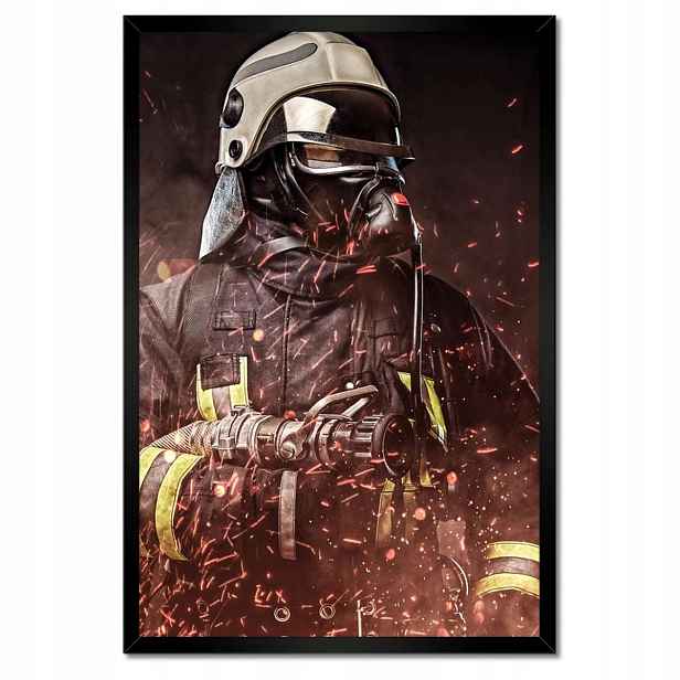 Plakáty v rámu 40x60 Profesionální hasič