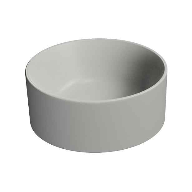 GSI KUBE X keramické umývátko na desku, průměr 32cm, cenere mat