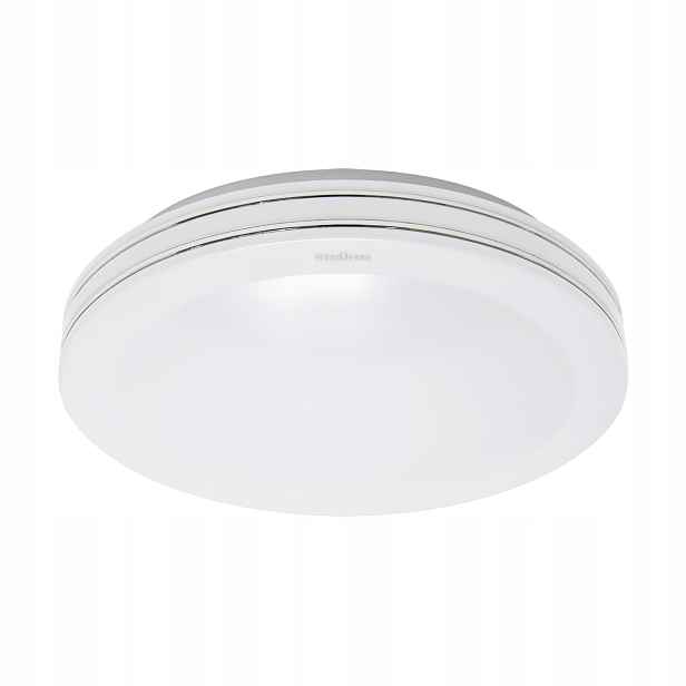 Moderní bílý stropní svítidlo Soleo Ø40 cm Led 24W IP44 do koupelny Struhm