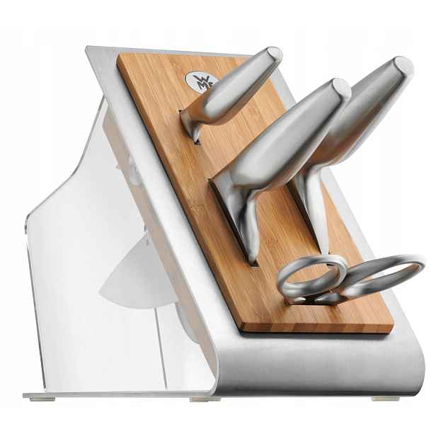 Wmf Chef's Edition Asia sada 5 kusů bambusových bloků Caidao X50CrMoV15