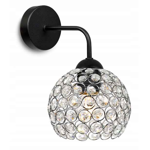Moderní Lampa Knkiet Elegantní Křišťály Chrom