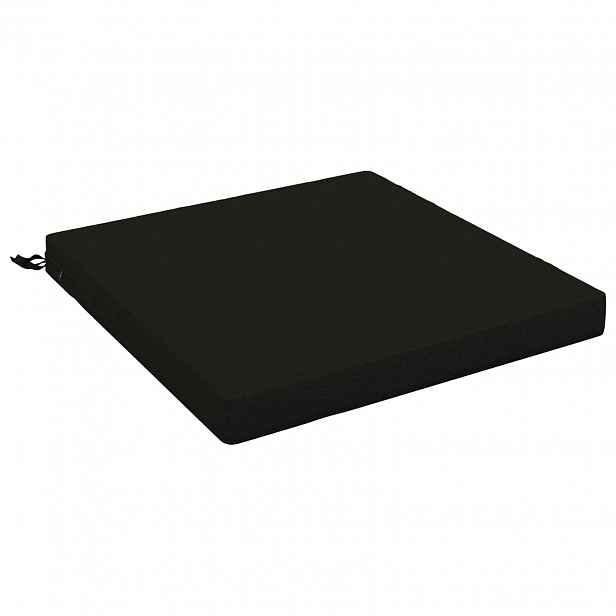 vidaXL Polstr s jedním kusem SOEST 100% polyester Černá 70 x 70 x 7 cm