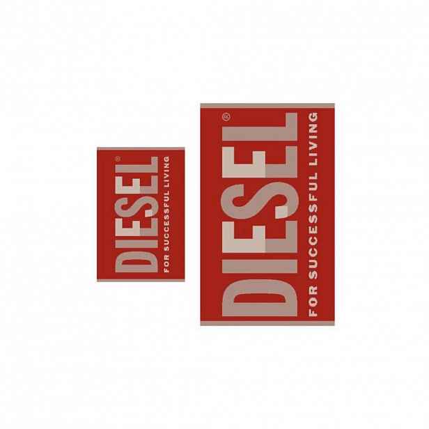 Diesel SADA RUČNÍKŮ A OSUŠEK, červená