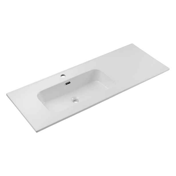 ArtCom Keramické umyvadlo GO2 120 L | bílý lesk 120 cm