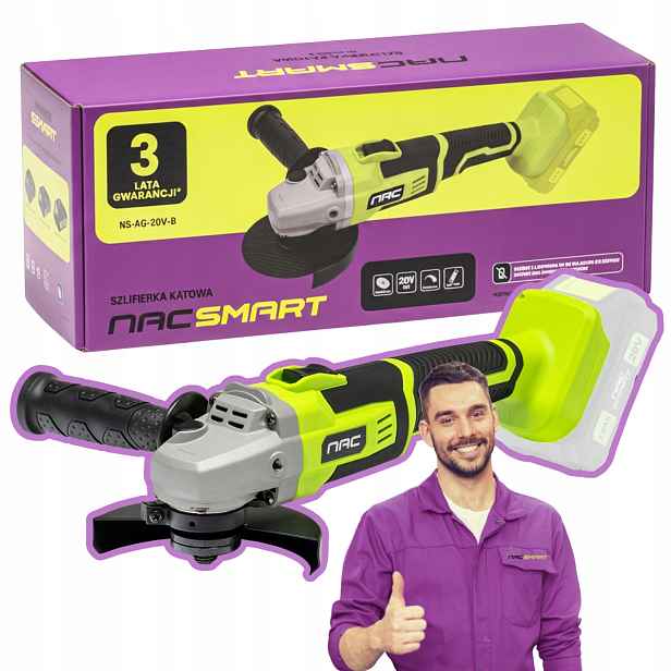 Úhlová Bruska Bruska Brusky 125 MM 20V Nac Smart
