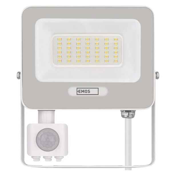 Led reflektor Glaro s pohybovým čidlem, 30 W, bílý, IP54, 3000 lm,…
