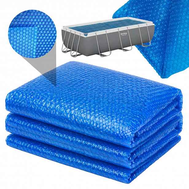 Silná až 160 mikronů solární fólie krycí plachta krytka do bazénu Bestway 56442