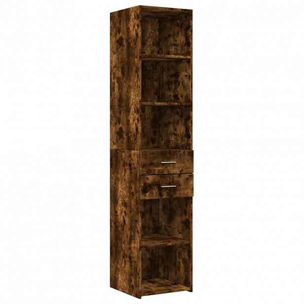 vidaXL Skříň highboard kouřový dub 40 x 42,5 x 185 cm kompozitní dřevo