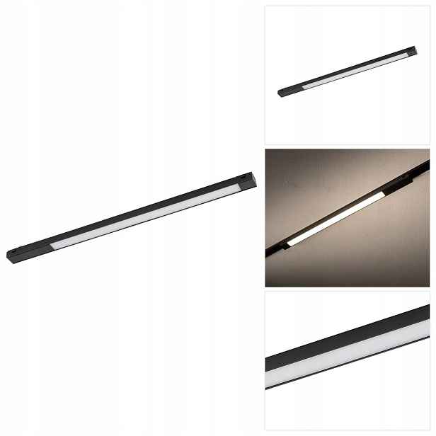 Černá kolejnicová lampa Ut-lvm Line Led IP20 do kuchyně Nowodvorski
