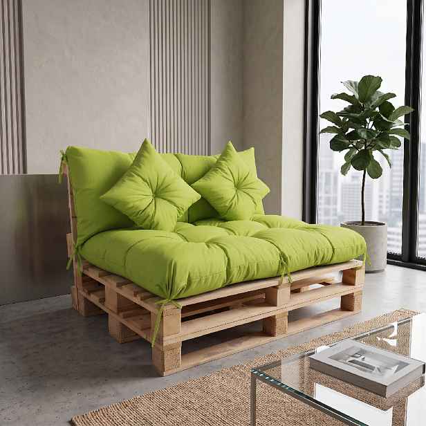 Interiérový polstr na palety LIVING 19 limonka – do obývacího pokoje MyBestHome