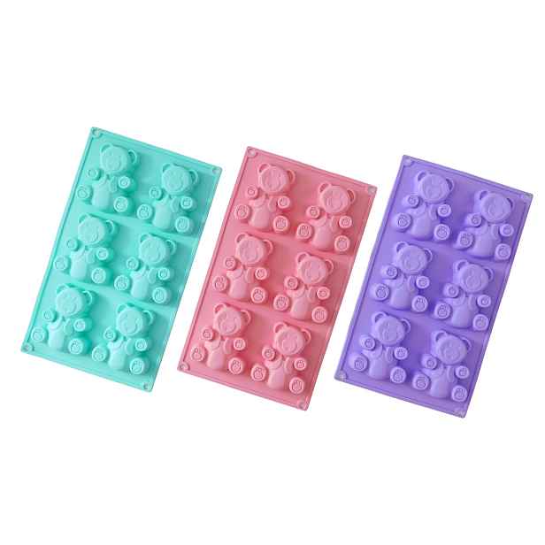 PROHOME - Forma medvěd 18x31cm silikonová různé barvy