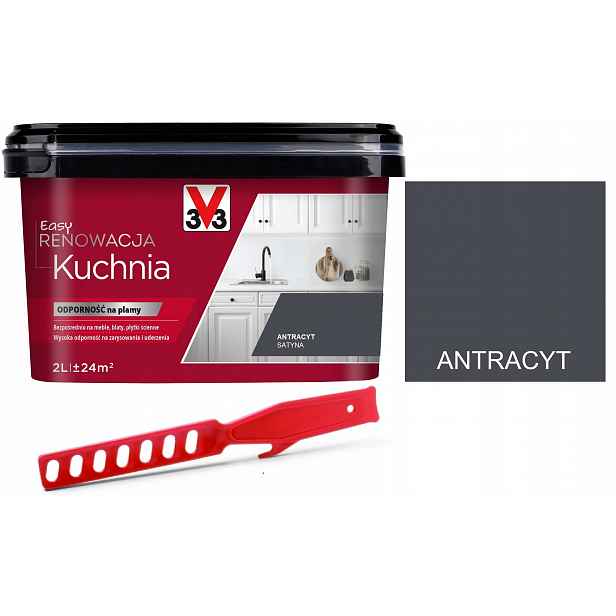 V33 Barva Renovace kuchyně nábytek Antracit 2L