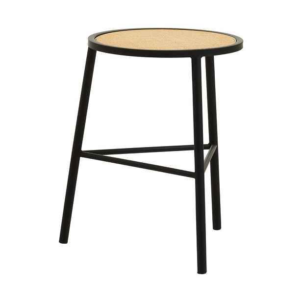 Černá/v přírodní barvě ratanová stolička Depok – Premier Housewares