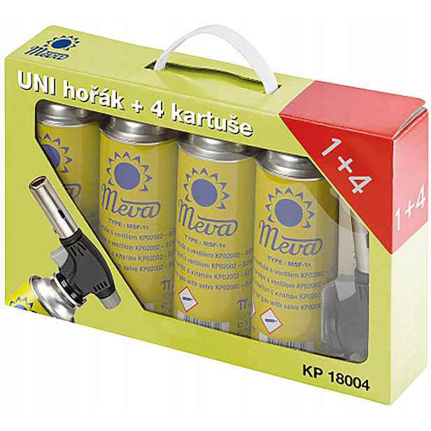 hořák univerzální 360st. 4 kartuše KP18004