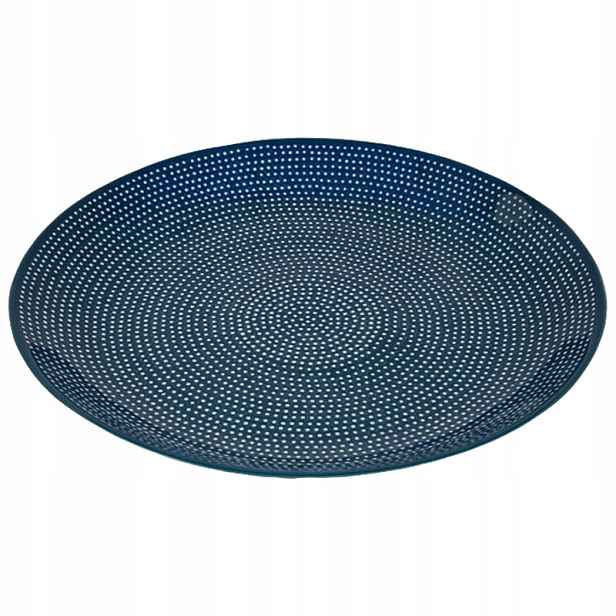 Jídelní talíř 27 cm Umělecká keramika Bolesławiec unikát U9973 Tečky