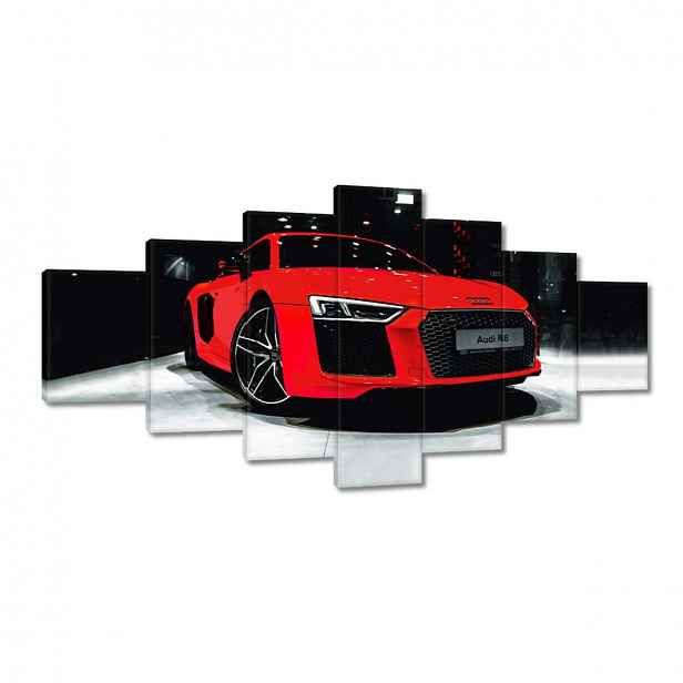 Obrazy 210x100 Červené Audi Audica R8