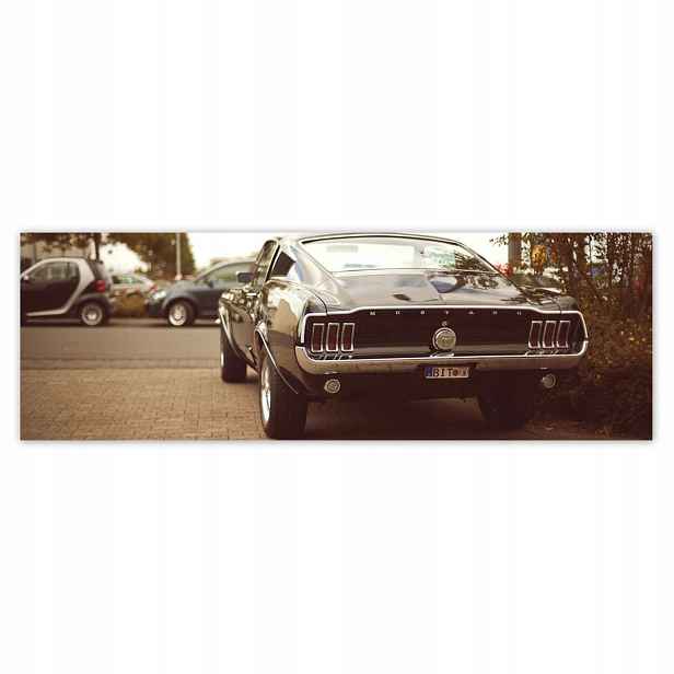 Plakáty 200x66 Ford Mustang Černobílé